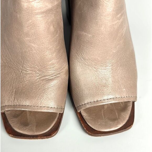 Frye Delaney Harness Leather Slingback High Heel Peep Toe Sandals US 7 - Picture 8 of 15